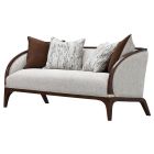 AICO Michael Amini Houston Loveseat in Walnut (Promo)