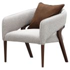 AICO Michael Amini Houston Accent Chair in Walnut (Promo)