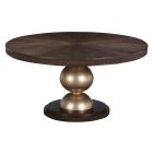 AICO Michael Amini West Kensington Round Dining Table in Medium Espresso (Promo)