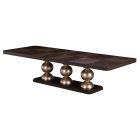 AICO Michael Amini West Kensington Rectangular Dining Table in Medium Espresso (Promo)