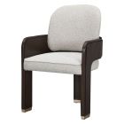 AICO Michael Amini West Kensington Dining Arm Chair in Medium Espresso