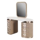 AICO Michael Amini West Kensington Vanity with Mirror, Sea Salt Caramel