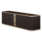 AICO Michael Amini West Kensington Media Cabinet in Medium Espresso