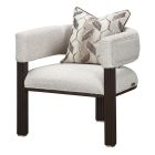 AICO Michael Amini West Kensington Accent Chair in Medium Espresso (Promo)