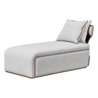 AICO Michael Amini West Kensington Chaise, Sea Salt Caramel