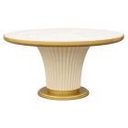 AICO Michael Amini Scotts Square Round Dining Table in Light Champagne (Promo)