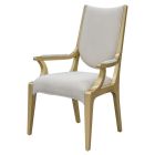 AICO Michael Amini Scotts Square Dining Arm Chair in Light Champagne (Promo)