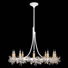 Fine Art Azu 34.5" Round Chandelier in White - 915240-3ST