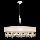 Fine Art Azu 34.5" Round Chandelier in White - 915240-32ST