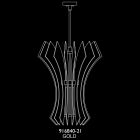 Fine Art Newton 27.5" Round Pendant in Gold - 916840-21