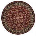 Nourison Home 2000-2002 6' x Round Burgundy Traditional Indoor Rug (Dropshippable)