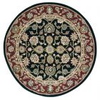Nourison Home 2000-2017 4' x Round Black Traditional Indoor Rug (Dropshippable)