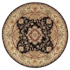 Nourison Home 2000-2028 8' x Round Black Traditional Indoor Rug (Dropshippable)