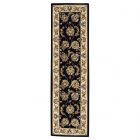 Nourison Home 2000-2022 2'3" x 8' Black Traditional Indoor Rug (Dropshippable)