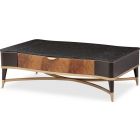 AICO Michael Amini Malibu Crest Rect. Cocktail Table - Crotch Mahogany (Promo)