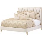 AICO Michael Amini La Rachelle Upholstered Panel Bed, Cal King (Promo)