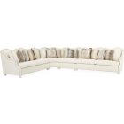 AICO Michael Amini Chamberi 4Pc Sectional - Classic Pearl (CL1A) - CLEARANCE SALE