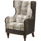 AICO Michael Amini Chamberi Wing Chair Lynx - Warm Cognac (CL1A) - CLEARANCE SALE