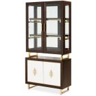 AICO Michael Amini Belmont Place Display Cabinet - Espresso (Promo)