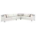 Caracole Victoria 4pc Sectional, Sparkling Argent