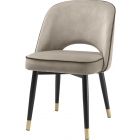 Eichholtz Dining Chair Cliff - Set of 2 - Savona Greige Velvet