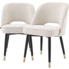 Eichholtz Dining Chair Cliff - Set of 2 - Boucle Cream