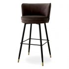 Eichholtz Bar Stool Grenada Savona Grey Velvet
