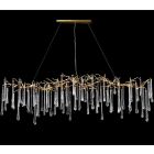 John Richard Glass Teardrop Four Light Horizontal Chandelier - #AJC-9105