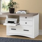 Parker House Americana Modern Functional File with Power Center in Cotton