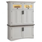 Parker House Americana Modern Workstation With LED Light - Cotton