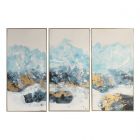 Uttermost Crashing Waves Abstract Art - Set of 3