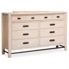 Magnussen Sunset Cove Drawer Dresser with Metal Stretchers in Sanibel Brown