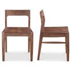 Moe's Home Collection Owing Dining Chair in Walnut Brown (Dropshippable)