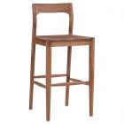 Moe's Home Collection Owing Barstool in Walnut Brown (Dropshippable)