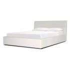 Mobital Reve Ivory Fabric Upholstered Bed - King