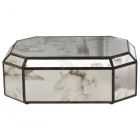 Worlds Away Octagonal Antique Mirror Box (Dropshippable)