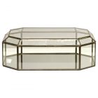 Worlds Away Octagonal Clear Glass Box (Dropshippable)