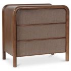 Moe's Home Collection Rye 3 Drawer Nightstand in Warm Brown