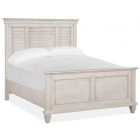 Magnussen Newport King Shutter Panel Bed in Alabaster