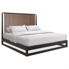 Caracole Classic Pinstripe Slatted King Bed - Dark Chocolate (26PRESDAY10)