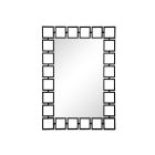 Lily Koo Clinton Square Mirror in Black Lacquer