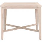 Essentials For Living Woven Carmel Outdoor 42" Square Counter Table Gray Teak