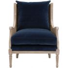 Essentials For Living Stitch & Hand Churchill Club Chair Denim Velvet