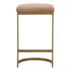 Essentials For Living Cresta Counter Stool - Ivanhoe Toast Brushed Gold (Dropshippable) (FALLDINING25)
