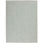 Nourison Home Courtyard COU01 4' x 6' Ivory Aqua Modern Rug (Dropshippable)