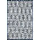 Nourison Home Courtyard COU01 2' x 3' Ivory Blue Modern Rug (Dropshippable)