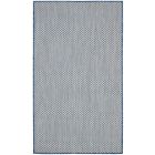 Nourison Home Courtyard COU01 3' x 5' Ivory Blue Modern Rug (Dropshippable)