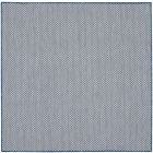 Nourison Home Courtyard COU01 4' x Square Ivory Blue Modern Rug (Dropshippable)