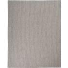 Nourison Home Courtyard COU01 8' x 10' Ivory Charcoal Modern Rug (Dropshippable)