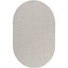 Nourison Home Courtyard COU01 5' x 8' Oval Ivory/Silver Modern Rug (Dropshippable)